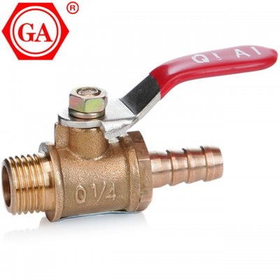 QIAI good quality industry valve male thread hose connector brass gas valve for water supply