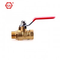 QIAI/GA BRAND BRASS MATERIAL MALE AND FEMALE BALL VALVE