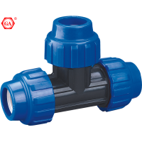 HDPE pipe fitting fast Connection PP compression fittings