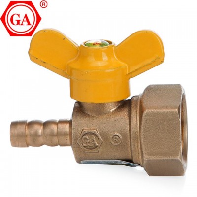 Qiai Good quality butterfly handle female threads valve popular sale for gas hose